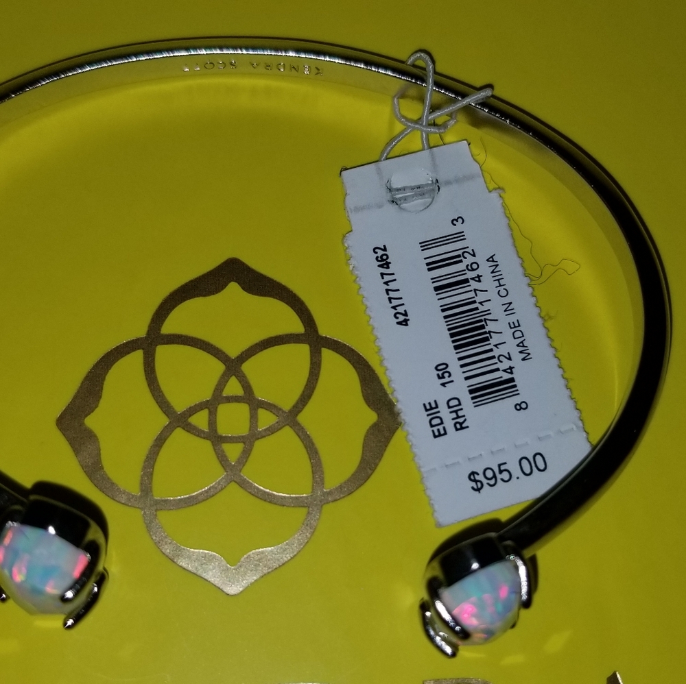 Kendra Scott Edie silver Iredesent cuff